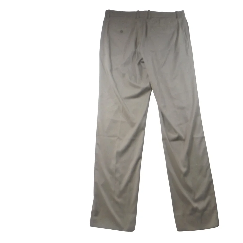 Nike Dri-FIT Mens‎ Golf Pants Khaki Tan Flat Front Stretch Trousers Size 36 x 35